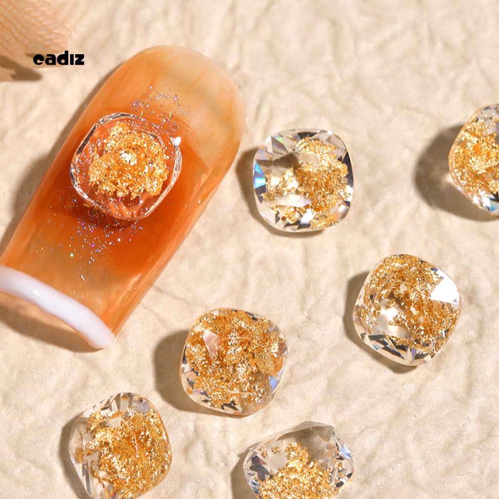 Bộ 50 Phụ Kiện Trang Trí Móng Tay Tạo Hiệu Ứng 3D Bằng Nhựa Resin Chống Thấm Nước DIY