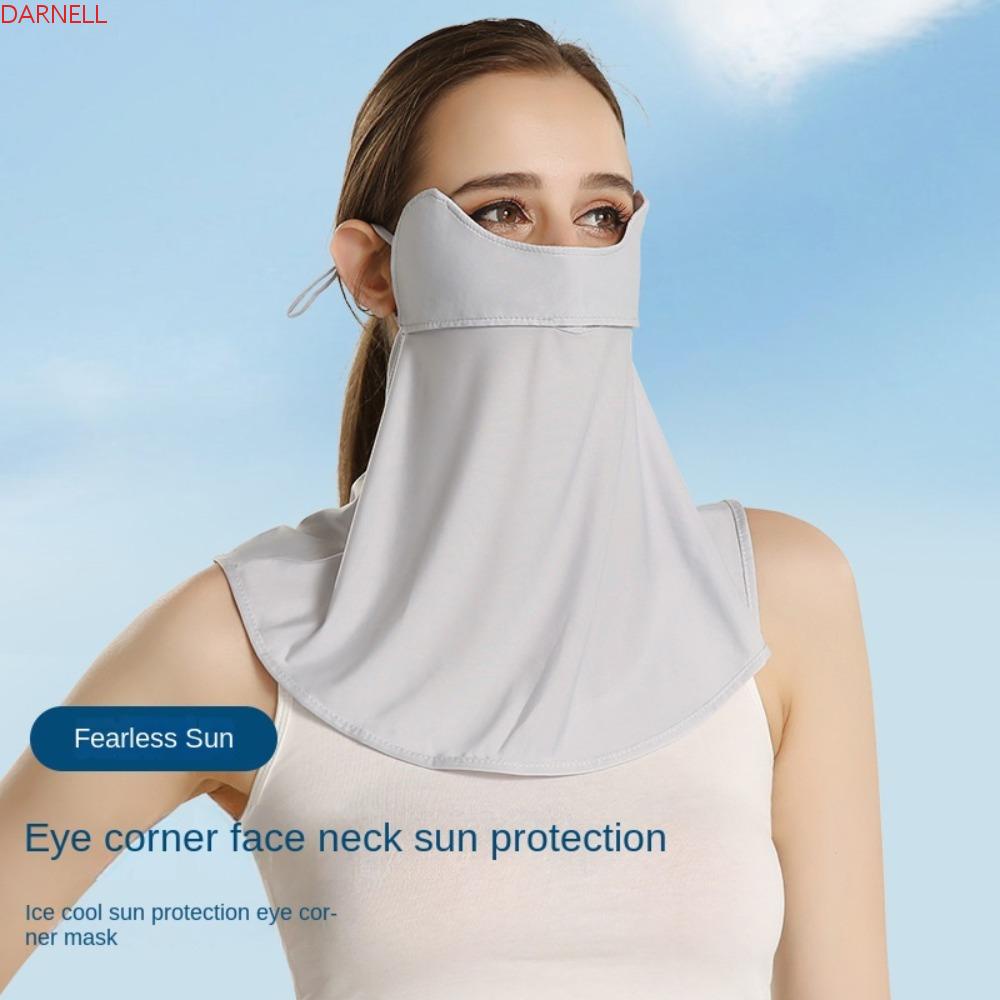 DARNELL Khẩu Trang Lụa Co Giãn Thoáng Khí Chống Tia UV Phong Cách Thể Thao Thời Trang Cho Nam Và Nữ