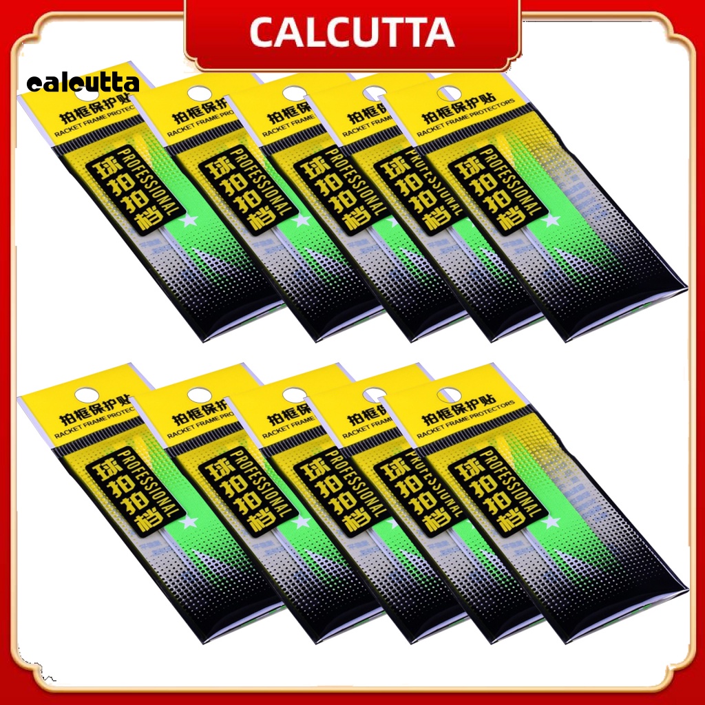 Bộ 10 Miếng Dán Bảo Vệ Đầu Vợt Bằng Da Giả Chống Mòn Có Thể Tái Sử Dụng