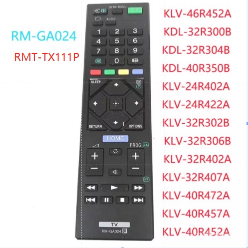 Mới Cho Sony TV Điều Khiển Từ Xa RMT-TX111P RM-GA024 RM-ED054 KLV-40R352B KLV-3 2R306B KLV-32R302B K