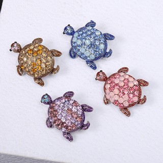 Hoạt Hình Rùa Nhỏ Động Vật Thổ Cẩm Áo Len Quần Áo Cổ Pin Phụ Kiện Rùa Biển Pin Trâm Cài