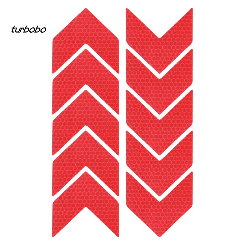 Set 10 Miếng Dán Phản Quang Tự Dính Bảo Vệ Thân Xe Hơi