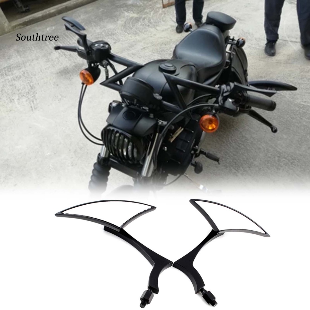 Bộ 2 Gương Chiếu Hậu Bằng Hợp Kim Nhôm Thay Thế Chuyên Dụng Cho Xe Mô Tô