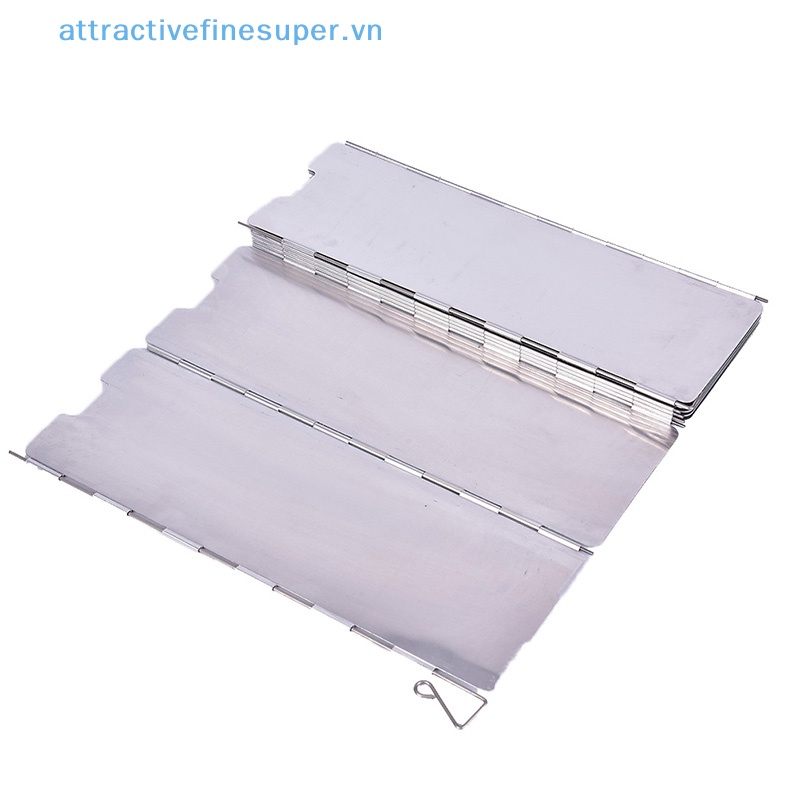Set 10 Tấm Chắn Gió Cho Bếp Ga Có Thể Gấp Gọn Tiện Dụng Khi Đi Cắm Trại Hot!