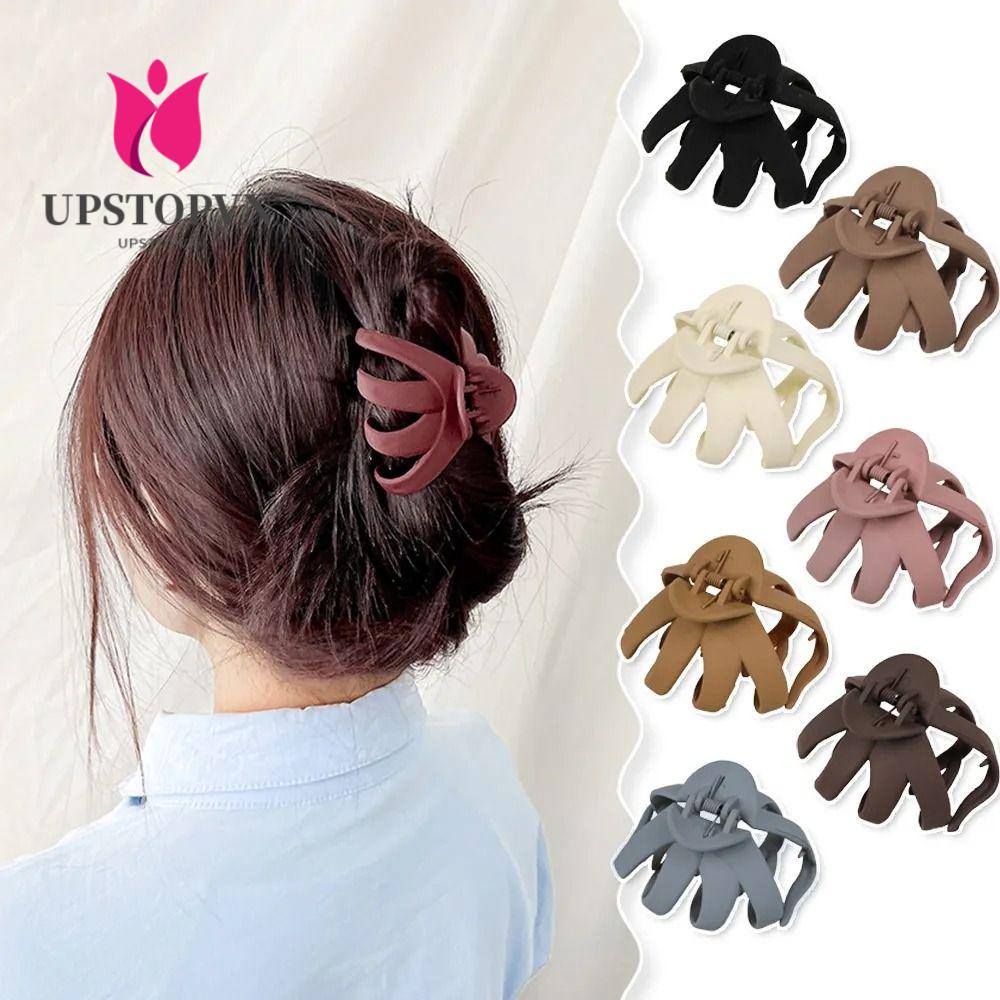 UPSTOPVN Kẹp Tóc Đuôi Ngựa Bằng Nhựa Hình Bạch Tuộc Dễ Thương