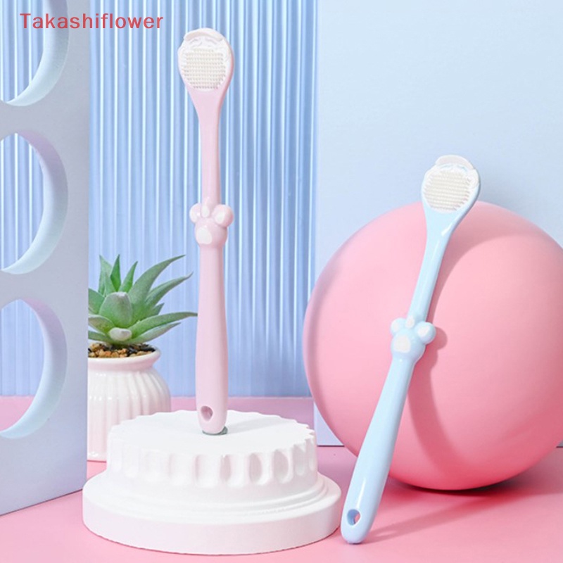[TakashiflowerV] Bàn Chải Làm Sạch Lưỡi Hình Chân Mèo Làm Sạch Bề Mặt Thoáng Khí Tốt Cho Sức Khỏe