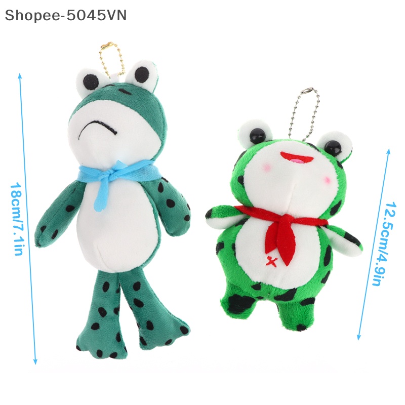 Móc Khóa Hình Chú Ếch Nhồi Bông Mềm Mại Dễ Thương