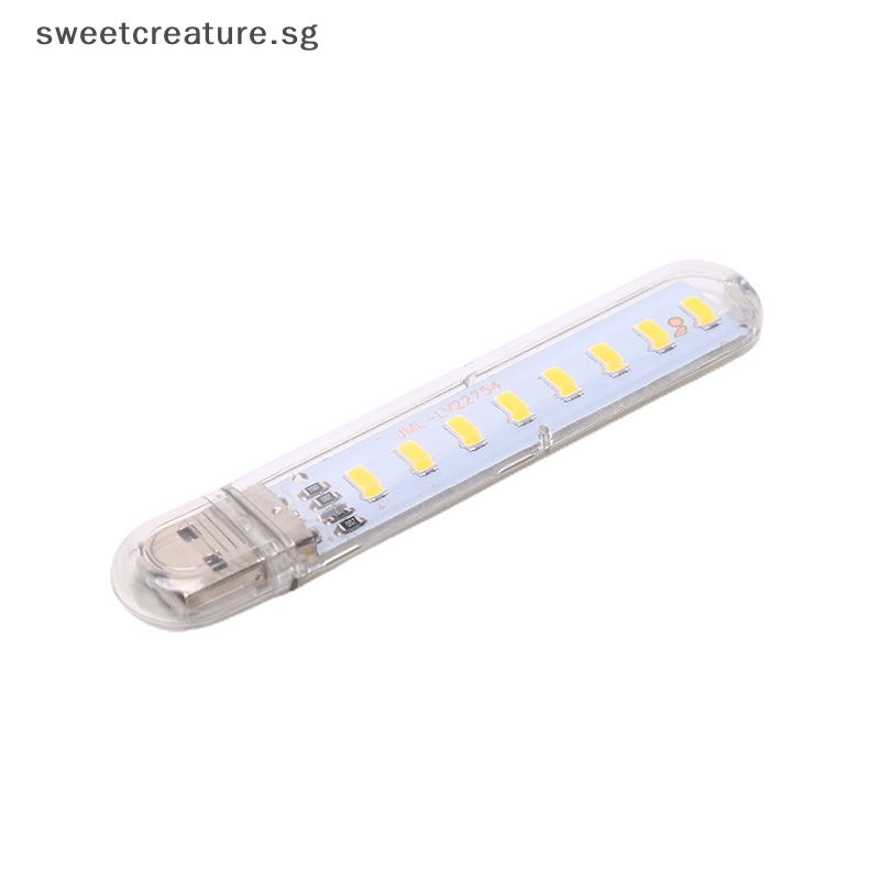 Đèn LED Đọc Sách 8 Bóng SMD 5V Ánh Sáng Trắng Ấm Kết Nối USB