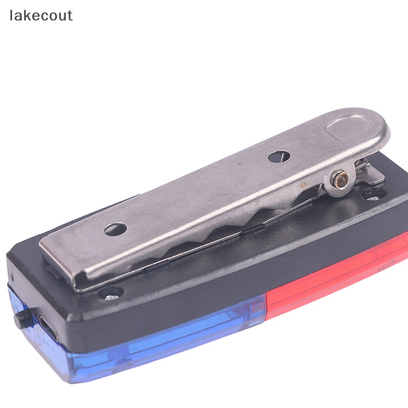 Đèn LED Cảnh Sát Đeo Vai Ánh Sáng Xanh Đỏ Có Thể Sạc Lại