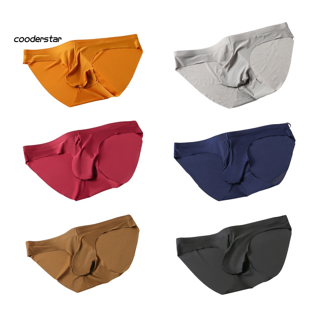 Quần Lót Lụa Lạnh Không Đường May Màu Sắc Thời Trang Cho Nam