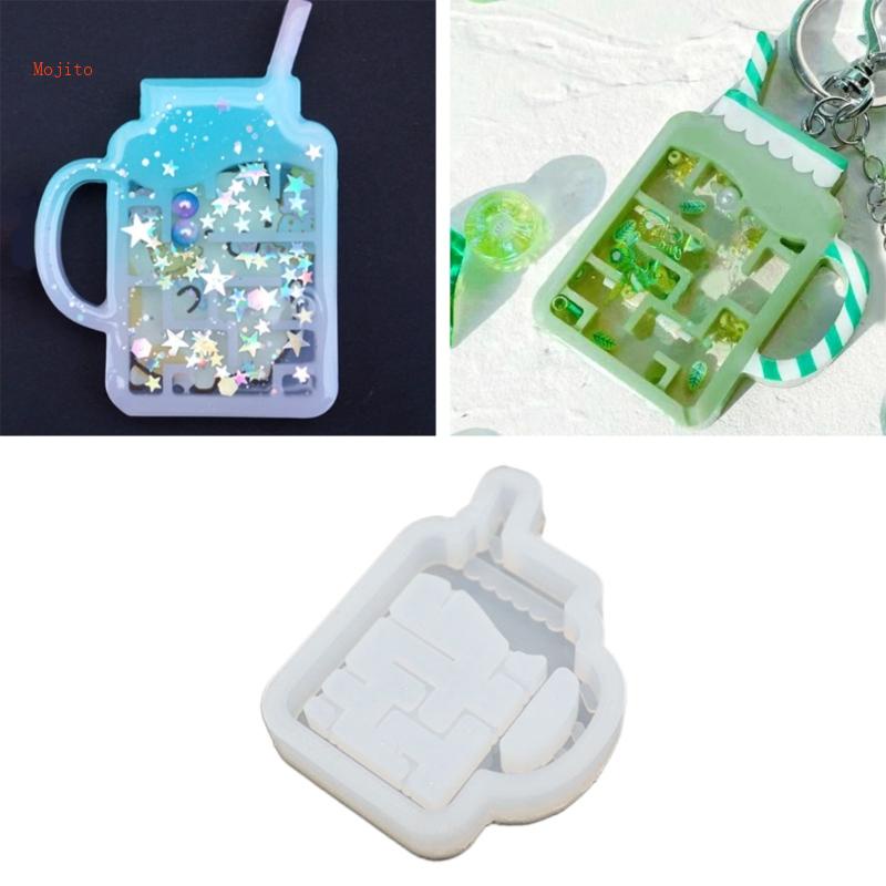 Khuôn Làm Móc Khóa Bằng Silicone Hình Ly Nước Mojito