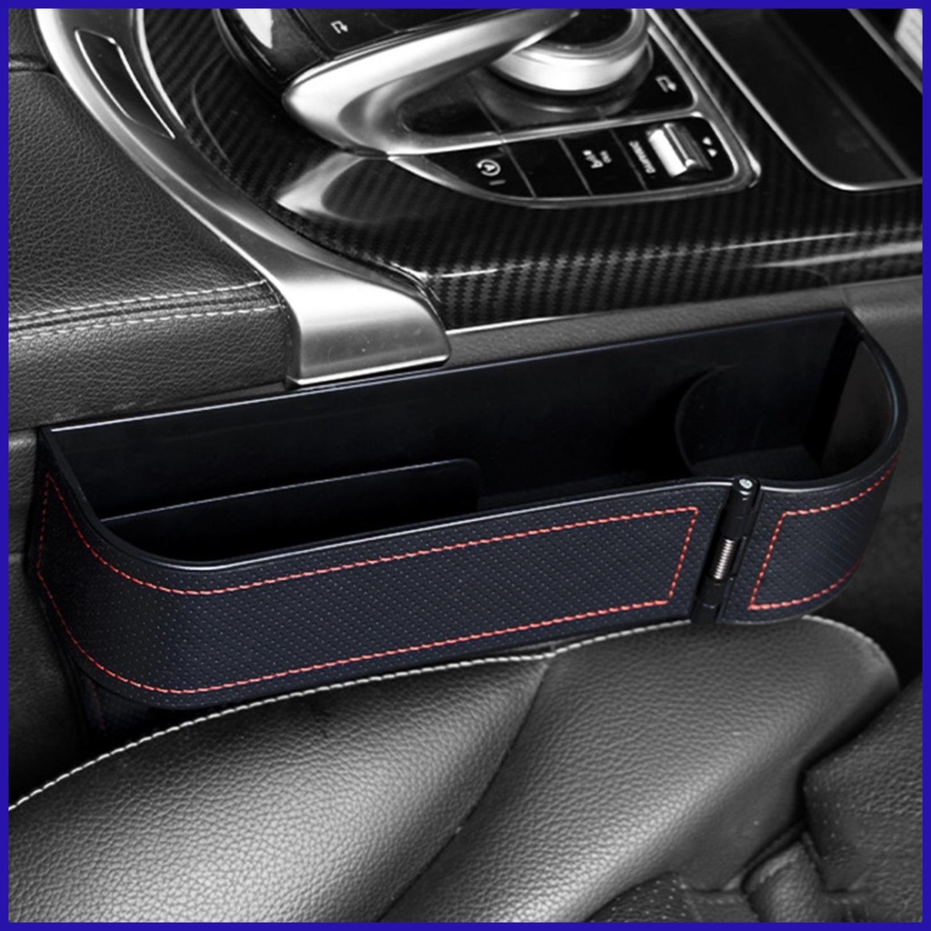 Hộp Da Đựng Đồ Đa Năng Gắn Ghế Ngồi Xe Hơi Tiết Kiệm Không Gian Kích Thước 25.5 * 16.5 * 6cm