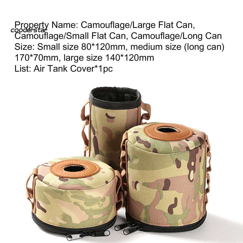 Vỏ Bọc Bình Gas Bằng Vải Oxford Họa Tiết Rằn Ri Tiện Dụng Khi Đi Dã Ngoại
