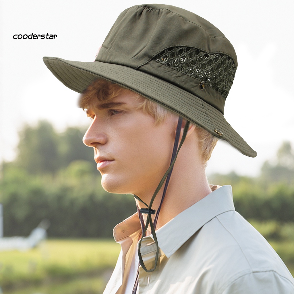 Mũ Tai Bèo Rộng Vành Chất Liệu Cotton Có Thể Gấp Gọn Dùng Khi Đi Leo Núi / Câu Cá Trẻ Trung