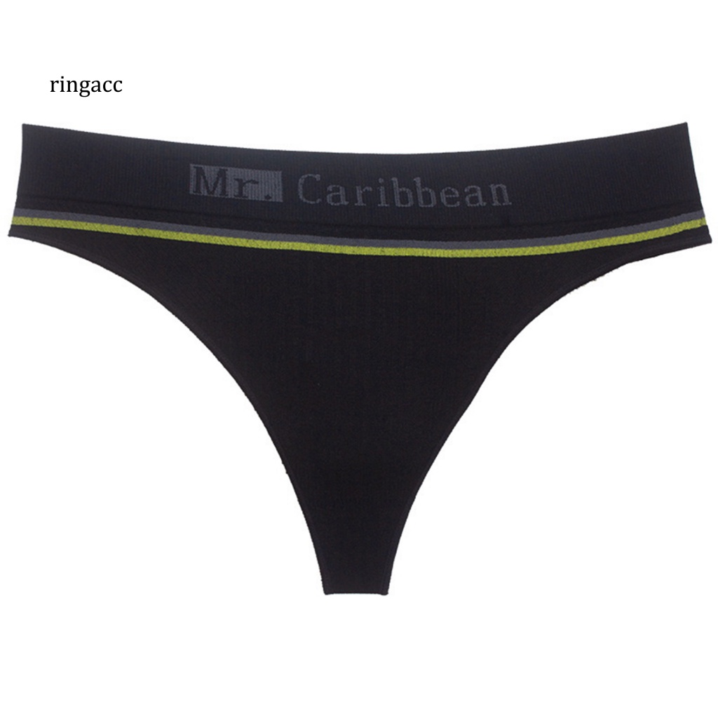 Rga Quần Lót Nam Lưng Thấp Ôm Dáng Co Giãn Không Đường May In Chữ Cái Quyến Rũ