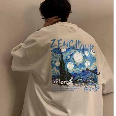 Áo Thun Nam Tay Ngắn In Hình Cá Tính