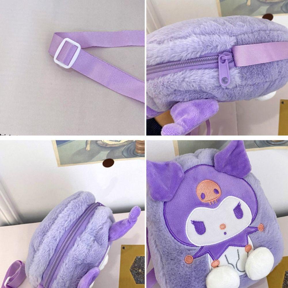 LOMBARD Túi Đựng Điện Thoại Đeo Chéo Kuromi Bằng Vải Bông Hình Cinnamoroll Melody Dễ Thương Cho Nữ