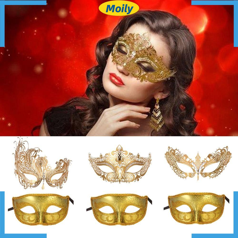 MOILYVN Mặt Nạ Hóa Trang Che Nửa Mặt Thời Trang Cho Cặp Đôi