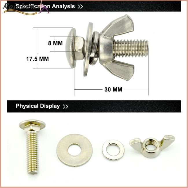 Bộ 2 Ốc Vít Inox 316 Chuyên Dụng Cho Thợ Lặn BCD