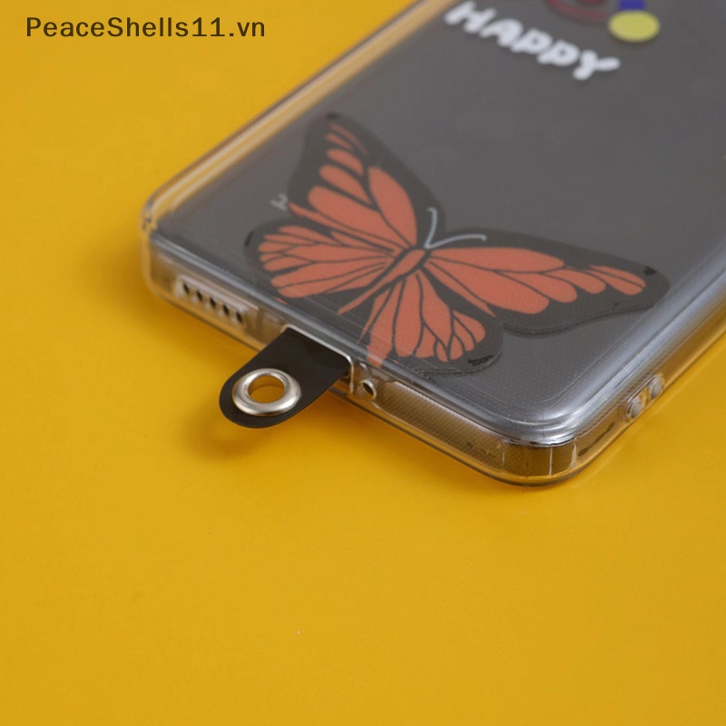 Dây Đeo Điện Thoại Họa Tiết Hoạt Hình Bươm Bướm Chống Thất Lạc Tiện Dụng