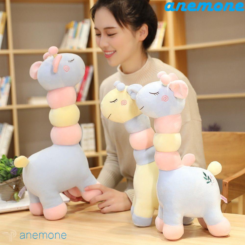 ANEMONE Đồ chơi nhồi bông Hình Hươu Cao Cổ Hoạt Hình