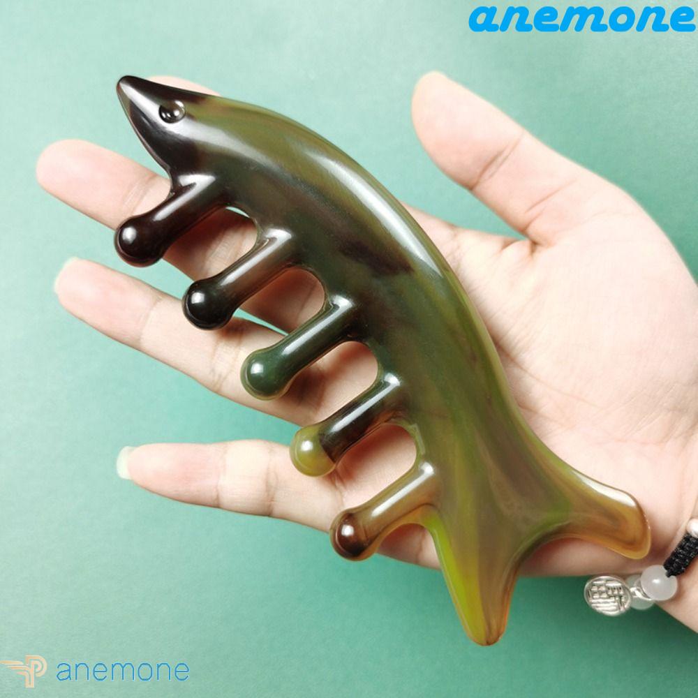ANEMONE Lược Chải Mát Xa Mũi Đa Năng Hình Cá Mập Răng Thưa Độc Đáo