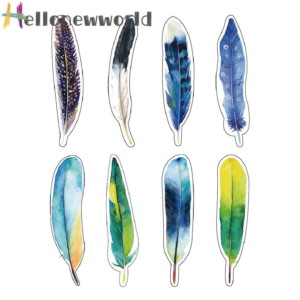 Bộ 30 Thẻ Đánh Dấu Trang Sách Hình Lông Vũ