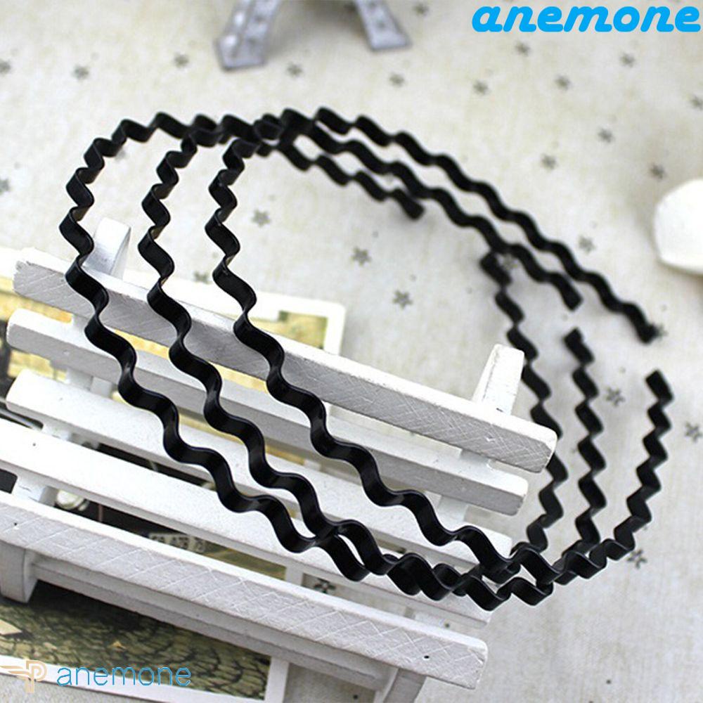 ANEMONE Băng Đô Gợn Sóng Kim Loại Thể Thao Unisex