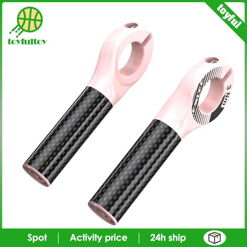 2 Đầu Tay Cầm Xe Đạp Bằng Sợi Carbon