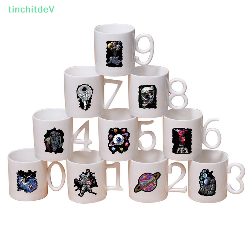 Bộ 50 Miếng Dán Hình Phi Hành Gia Graffiti Trang Trí Xe Hơi / Sổ Tay / Guitar / Notebook