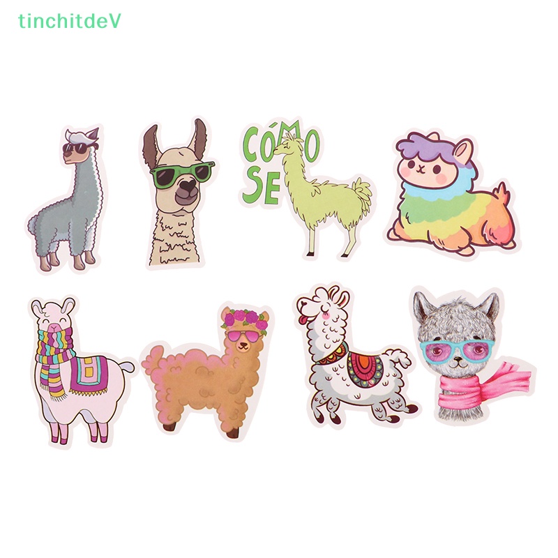 [TinchitdeV] Bộ 50 Miếng Dán Hình Lạc Đà Alpaca Hoạt Hình Đáng Yêu Cho Trẻ Em [Mới]