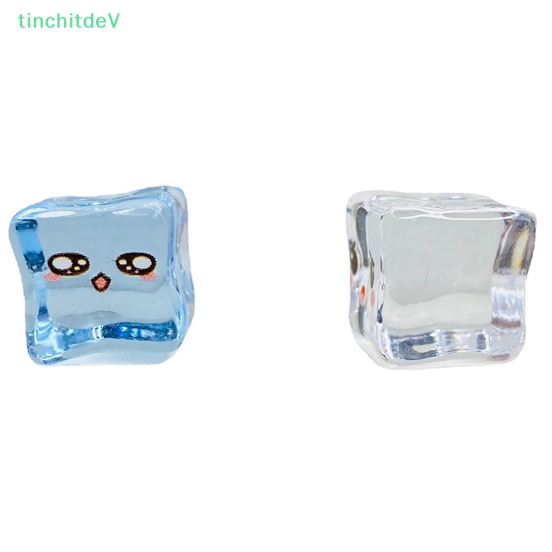 [TinchitdeV] Set 5 Viên Đá Viên Trong Suốt Phát Sáng Có Mặt Dây Chuyền Nhựa Resin DIY [Mới]
