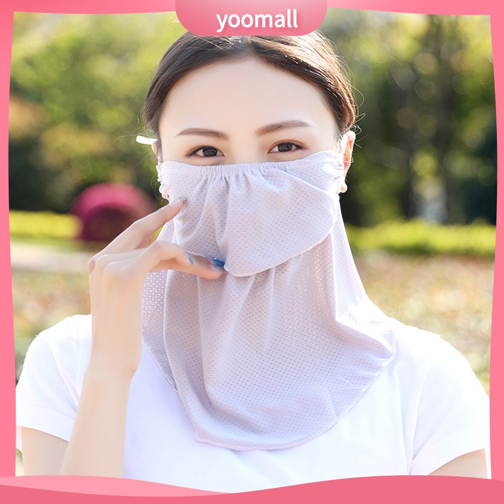 Khẩu Trang Che Phủ Cổ Chống Tia UV Thoáng Khí Dành Cho Nữ