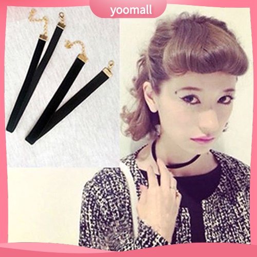Vòng Cổ Choker Dây Nhung Đen Đơn Giản Phong Cách Gothic Cổ Điển Dành Cho Nữ