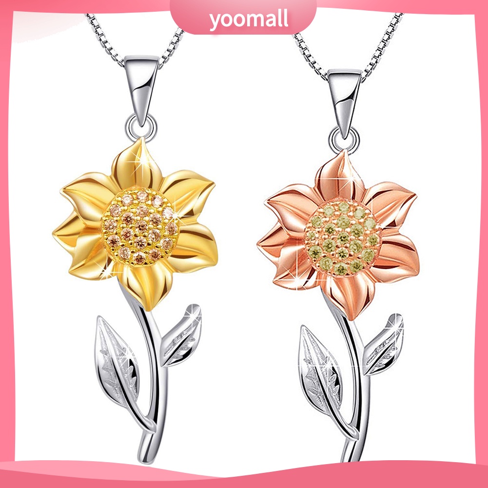 1 Vòng Cổ Choker Mặt Hoa Hướng Dương Thời Trang Cho Nữ