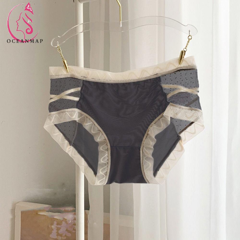 OCEANMAP Quần Lót Ren Màu Sắc Thời Trang Cho Nữ