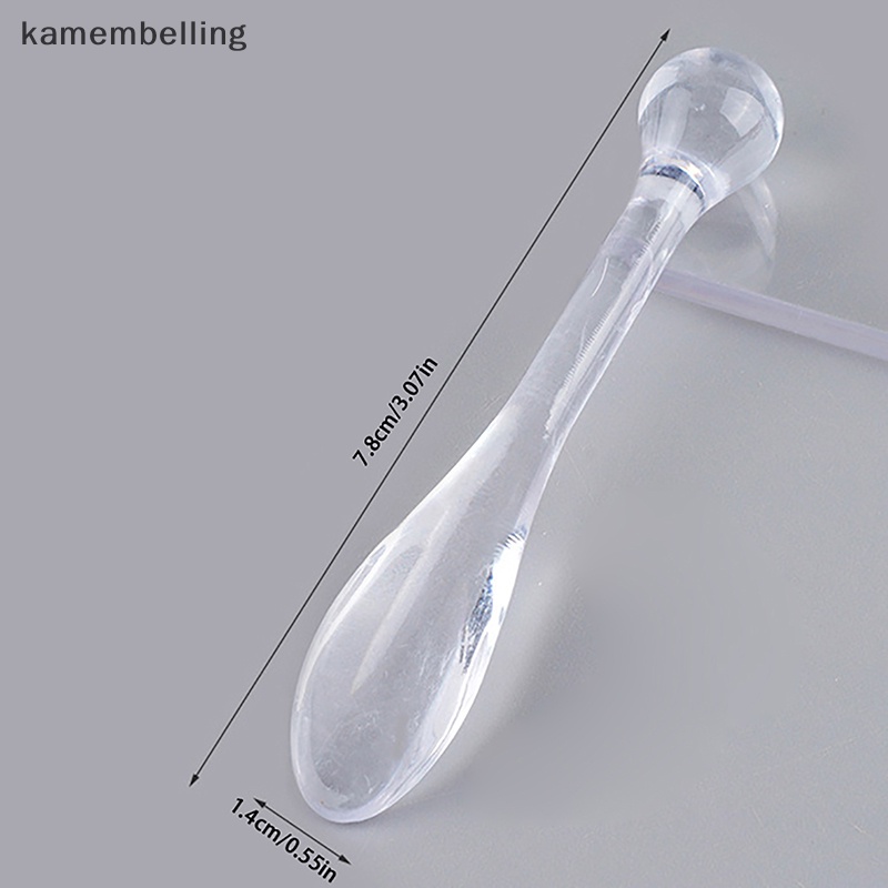 Kamembelling Set 5 Muỗng Nhựa Acrylic Dùng Để Quét Mặt Nạ Mắt Chống Nếp Nhăn Tiện Dụng