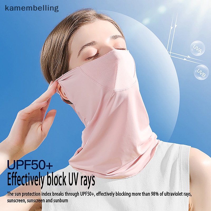 Khẩu Trang Lụa Lạnh Chống Tia UV Nhanh Khô Thoáng Khí Bảo Vệ Tai Và Cổ Cho Nam Và Nữ