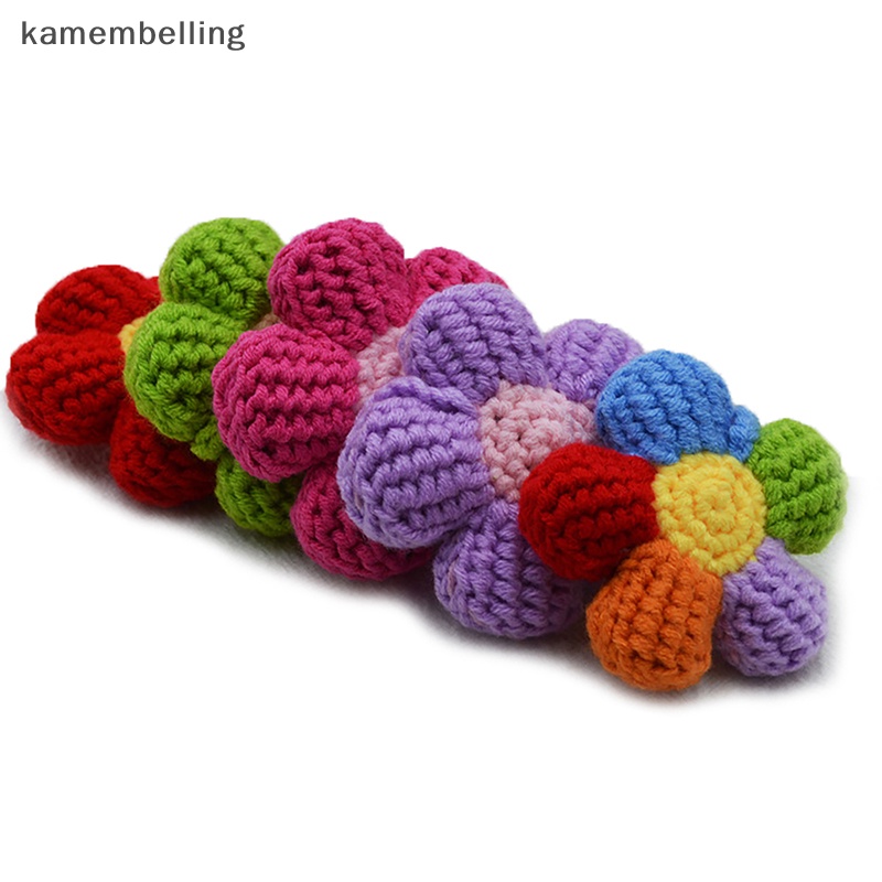 Kamembelling Móc Khóa Đan Len Thủ Công Hình Hoa / Quả Bơ Nhỏ Xinh