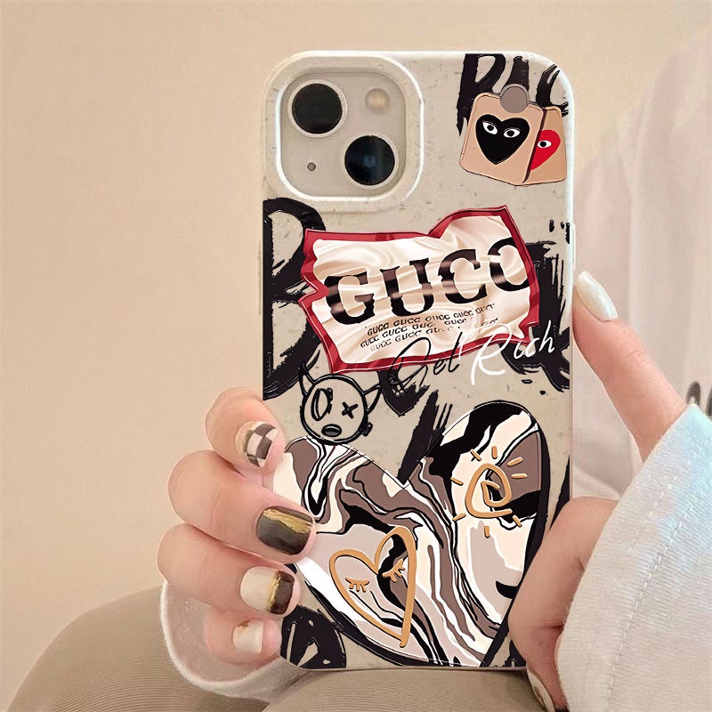 Ốp Điện Thoại Mềm Chống Sốc In Hình Trái Tim Cho Iphone 13Iphone 12 8 Plus 14 Pro 11 7 IM1E