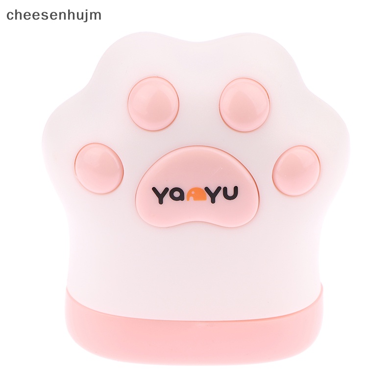 1 Cs Thước Cuộn 1.5m Mini Hình Dấu Chân Mèo Bằng PU Có Thể Thu Gọn Dùng Trong May Vá Retro