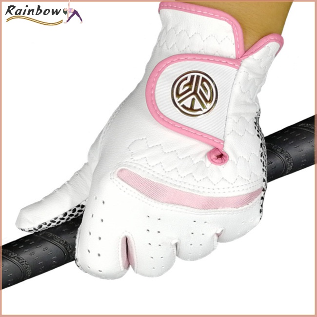 1 Đôi Găng Tay Đánh Golf Da Cừu Chống Trượt Thoáng Khí Dành Cho Nữ