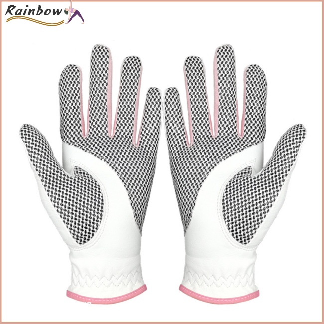 1 Đôi Găng Tay Đánh Golf Da Cừu Chống Trượt Thoáng Khí Dành Cho Nữ