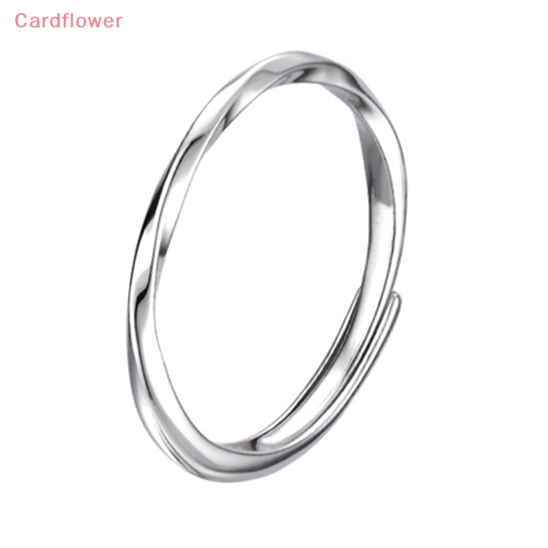 < Cardflower > Nhẫn Thời Trang Ins Đơn Giản Không Phai Màu Bạc Dễ Phối Đồ Trang Sức Đám Cưới Dành Cho Nữ