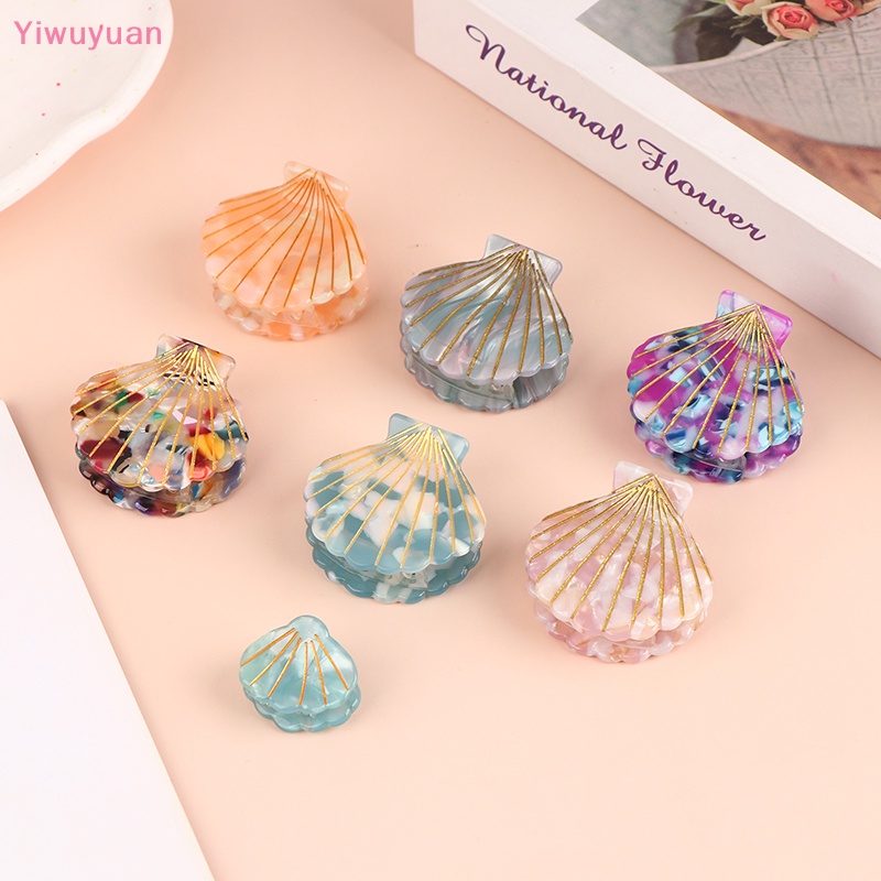1 Kẹp Tóc Móng Vỏ Sò Bằng Nhựa Acrylic Cho Nữ