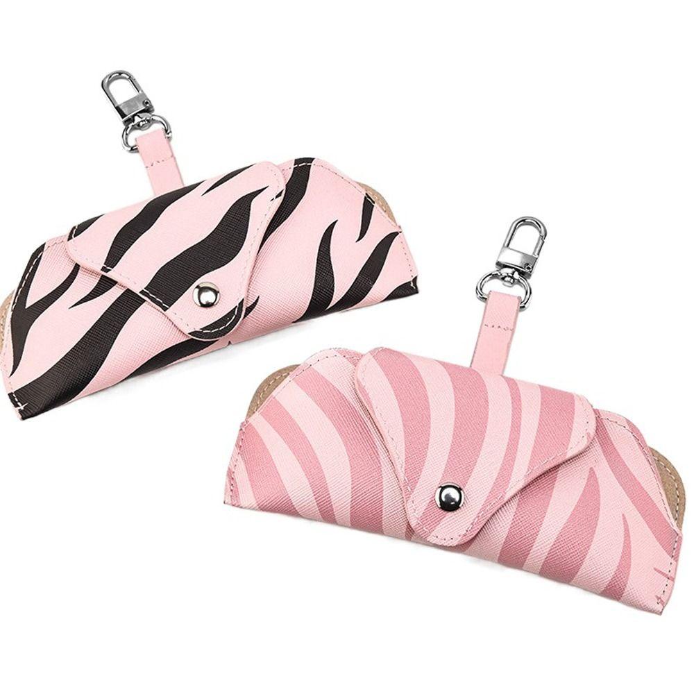 Túi Da PU Lót Nhung Mềm Mại Họa Tiết Kẻ Sọc Kèm Dây Đeo Thanh Lịch Phong Cách Hàn Quốc Cho Nam / Nữ