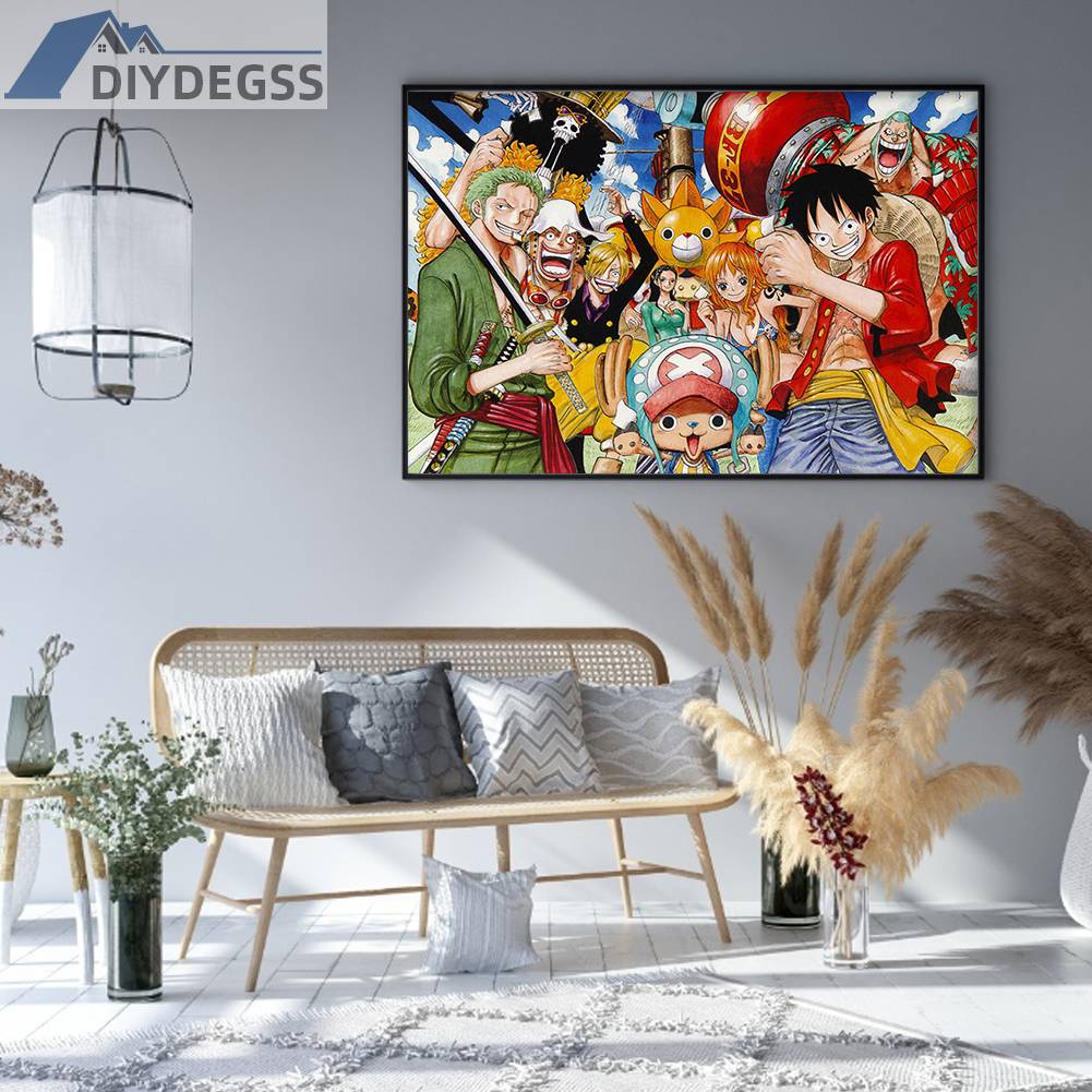 Toàn Bộ Bộ Tranh Thêu Chữ Thập 11CT Hình One Piece