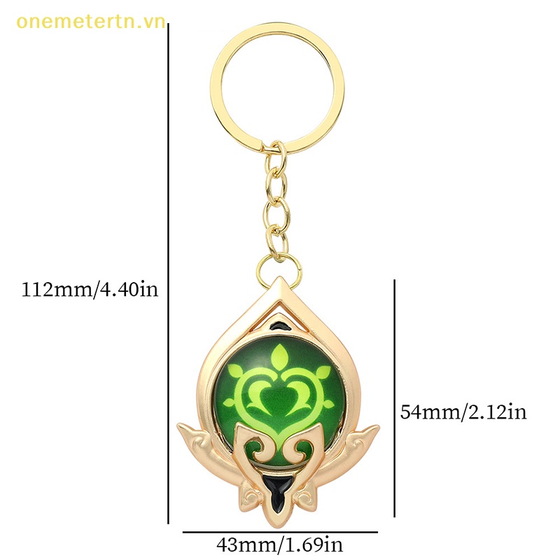 Móc Khóa Hình Đôi Mắt Thần Bằng Thủy Tinh Hai Mặt Phát Sáng onemetertn