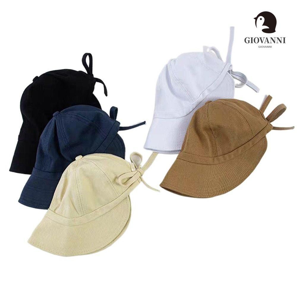 Mũ Bucket Chống Nắng Thắt Nơ Thanh Lịch Bảo Vệ Chống Tia UV Mùa Hè