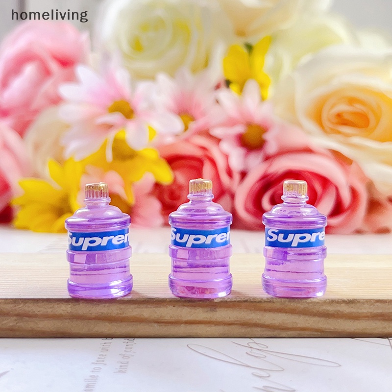 Bộ 5 Mô Hình Bình Kem Mini Bằng Resin Màu Dạ Quang Dùng Trang Trí Ốp Điện Thoại